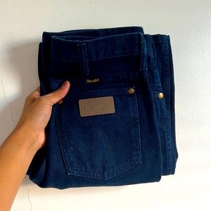 Wrangler blue jeans